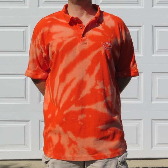 Reebok Chicago Bears Spiral Bleach Polo sz 3X - Picture 2 of 3
